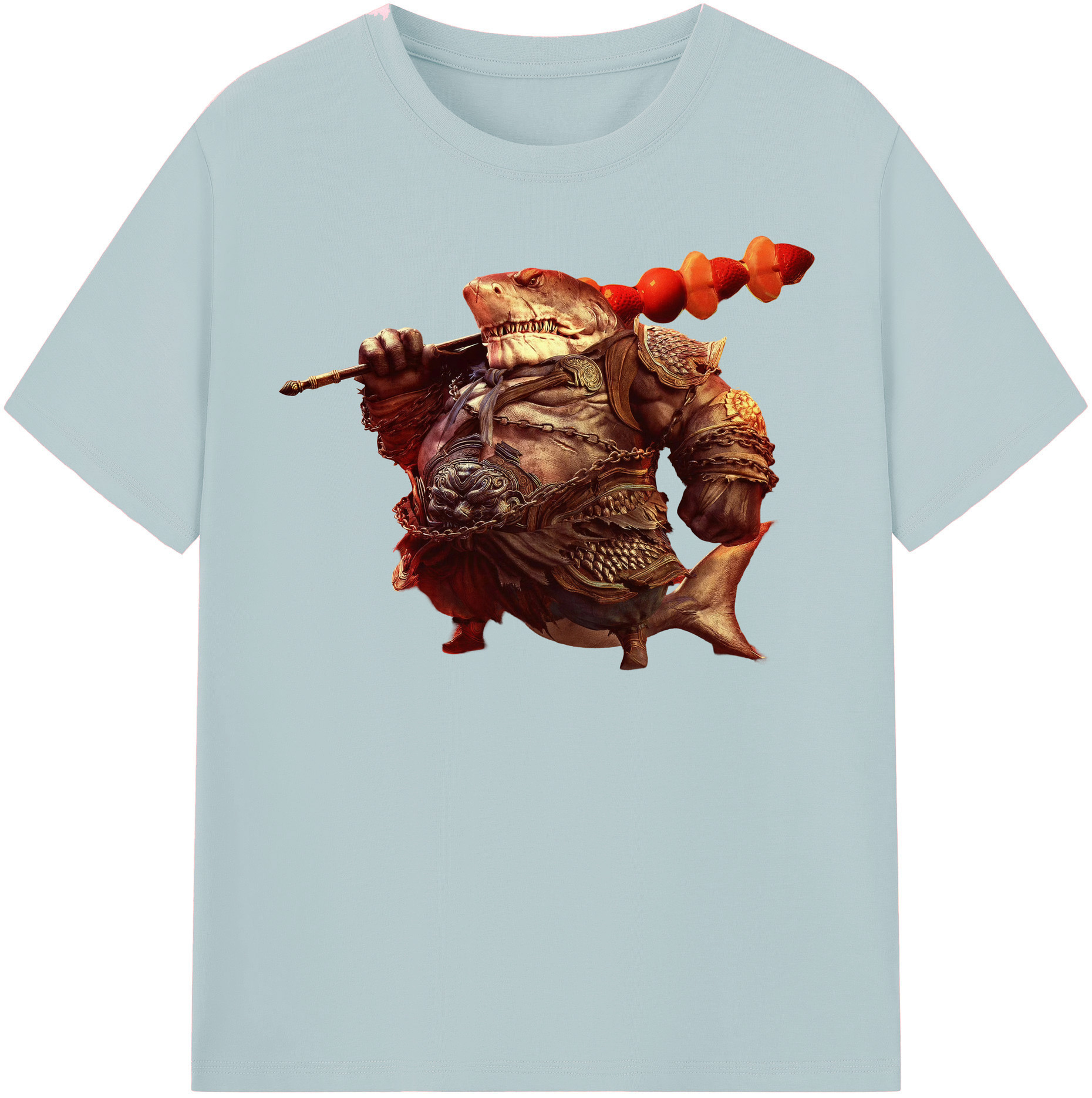 （画像用） Ne Zha 2 ナタ 魔童の大暴れ 綿100％半袖Tシャツ（フロントプリント）